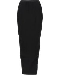 Rick Owens - Pillar Maxi-Rok Met Split - Lyst