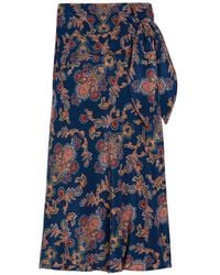 Momoní - Dolores Midi-Rok Met Print - Lyst