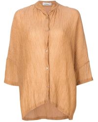 Amir Slama - Crinckled-Finish Silk Shirt - Lyst