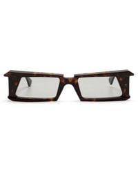 Kuboraum - Tortoiseshell Sculpted-frame Sunglasses - Lyst