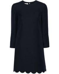 Valentino Garavani - Virgin Wool-Blend Shift Minidress - Lyst