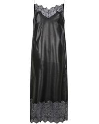 Givenchy - Leather Midi Dress - Lyst