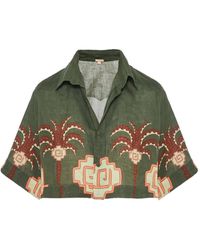 Johanna Ortiz - Camisa Cumbi con palmeras estampadas - Lyst