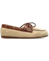 POSA - Alpina Segelschuhe Aus Leder Mit Shearling-Besatz - Lyst