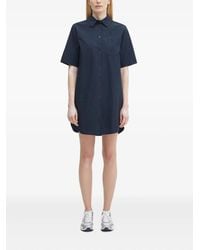 Samsøe & Samsøe - Blousejurk Met Krijtstreep En Korte Mouwen - Lyst