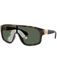 Versace - Tortoiseshell-Effect Geometric-Frame Sunglasses - Lyst