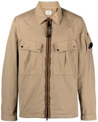C.P. Company - Lens-detail Zip-up Shirt Jacket - Lyst