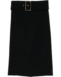 ROWEN ROSE - Buckle Mini Skirt - Lyst
