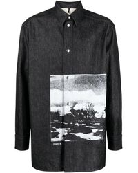 OAMC - Graphic-print Cotton Shirt - Lyst