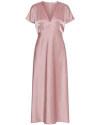 Marella - Falange Satin Dress - Lyst