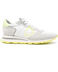Philippe Model - Logo-Print Panelled Sneakers - Lyst