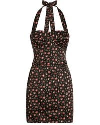 Dolce & Gabbana - Mini-Jurk Met Bloemenprint - Lyst
