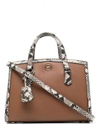 MICHAEL Michael Kors - Handtas Met Slangenprint - Lyst