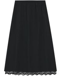 Simone Rocha - Negligee Lace-Trim Midi Skirt - Lyst