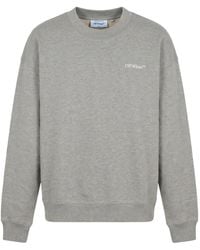 Off-White c/o Virgil Abloh - Arrows Logo-Embroidered Sweatshirt - Lyst