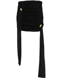 Blumarine - Sash-detail Draped Mini Skirt - Lyst