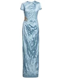 Erdem - Embroidered Draped Gown - Lyst