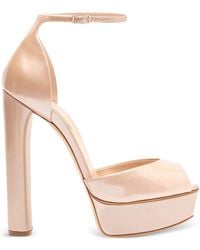 Casadei - 140Mm Flora Platform Sandals - Lyst