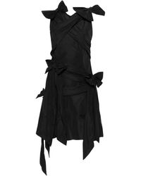 Viktor & Rolf - Draped Bow-Detail Mini Dress - Lyst
