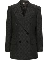 Gucci - GG Wool Jacket - Lyst