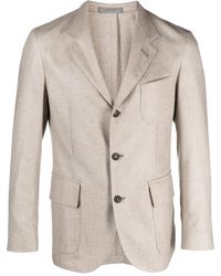 Corneliani - Single Breasted Wool-Blend Blazer - Lyst