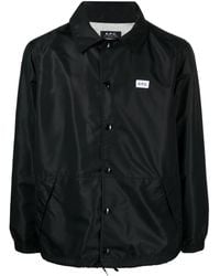 A.P.C. - Giacca-Camicia Aleksi Con Applicazione - Lyst