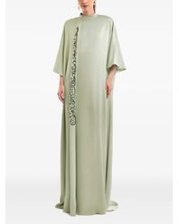 Gemy Maalouf - Calligraphy Stand-Collar Maxi Dress - Lyst
