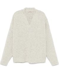 Fear Of God - Logo-Appliqué V-Neck Sweater - Lyst