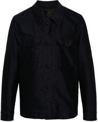 Tom Ford - Shirt Jacket With Wide Collar - Lyst