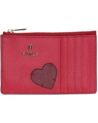Furla - Kartenetui Mit Herz-Patch - Lyst