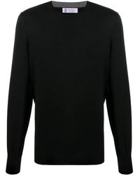 Brunello Cucinelli - Wool Crewneck Sweater - Lyst