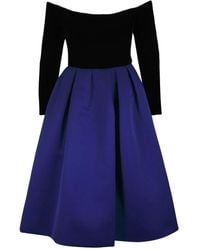 Carolina Herrera - Robe Évasé À Col V - Lyst
