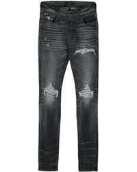 Amiri - Tief sitzende Crystal MX1 Skinny-Jeans - Lyst