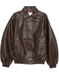 Frankie Shop - Prescott Jacke aus strukturiertem Faux-Leder - Lyst