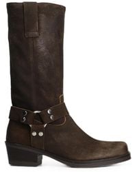 Julie Dee - Bikerstiefel Mit Schnalle - Lyst