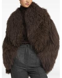 Yves Salomon - Lamb Shearling Peacoat Jacket - Lyst