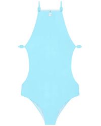 Courreges - One-Piece Swimsuit With Cut-Out Detail - Lyst