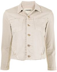 L'Agence - Veste Janelle À Bords Francs - Lyst