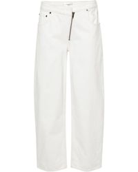 FRAME - Angled Zipper Straight-leg Jeans - Lyst