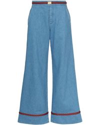 Gucci Jeans a gamba ampia - Blu