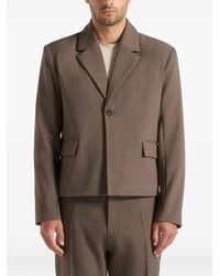 Manière De Voir - Tailored Cropped Blazer - Lyst
