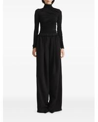 2310 STUDIO - Draped High-Neck Top - Lyst