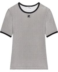 Courreges - Houndstooth T-Shirt - Lyst