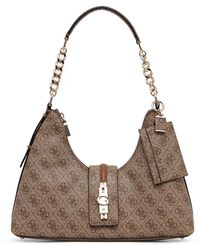 Guess - Yvonne Logo-Monogram Chain-Link Tote Bag - Lyst