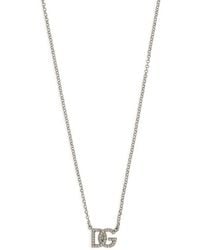Dolce & Gabbana - Dg-Logo Chain Necklace - Lyst