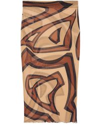 PUCCI - Labirinto-print Midi Skirt - Lyst