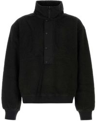 Entire studios - Pullover Aus Fleece Mit Stehkragen - Lyst