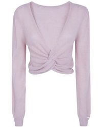 Twinset - Haut En Maille À Double Usage Avec Croisillons - Lyst