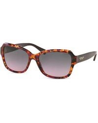 COACH - Tortoiseshell-Effect Square-Frame Sunglasses - Lyst