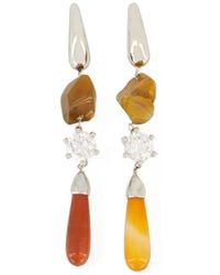 Panconesi - Boucles D'Oreilles Ascolto Chandelier Ornées D'Agate - Lyst